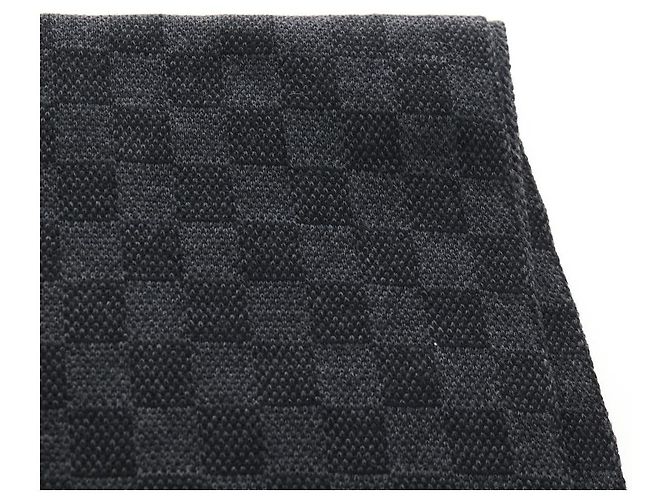 LOUIS VUITTON Eschar Petit Scarf Wool Black LV Auth 209349M - Jerrillo - vista 15