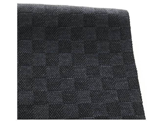 LOUIS VUITTON Eschar Petit Scarf Wool Black LV Auth 209349M - Jerrillo - vista 8