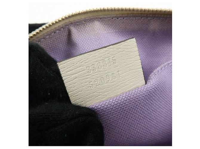 GUCCI Flora Bamboo Leather Cosmetic Accessory Pouch Ivory 338815 - vista 21