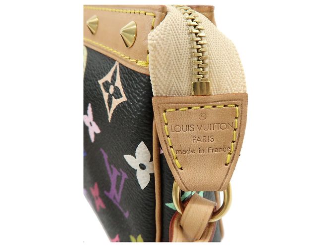 Louis Vuitton Monogram Multicolor Pochette Accessoires Noir M92648 - vista 5
