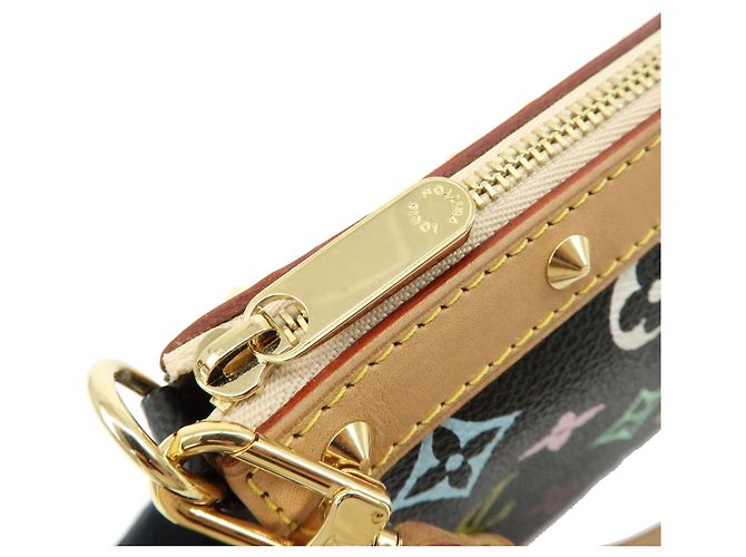 Louis Vuitton Monogram Multicolor Pochette Accessoires Noir M92648 - vista 8