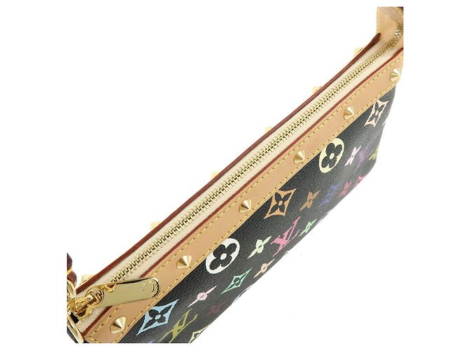 Louis Vuitton Monogram Multicolor Pochette Accessoires Noir M92648 - vista 9