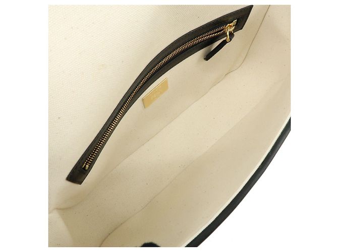 FENDI Mamma Baguette Bolsa de Ombro e Bolsa de Mão 2Way em Lona e Couro - vista 10