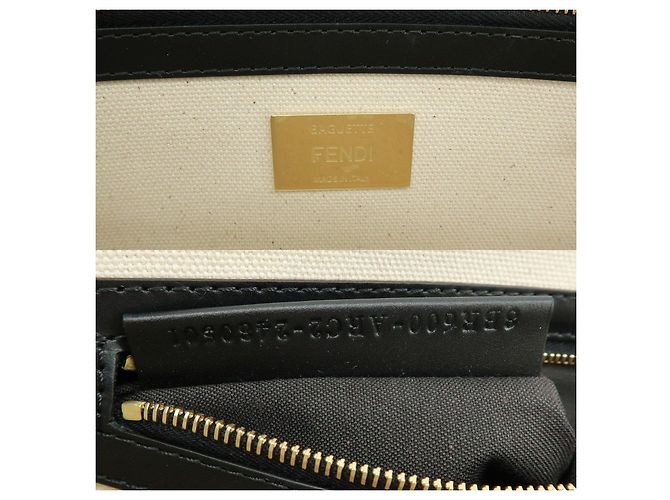 FENDI Mamma Baguette Bolsa de Ombro e Bolsa de Mão 2Way em Lona e Couro - vista 11