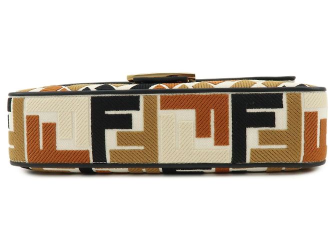 FENDI Mamma Baguette Bolsa de Ombro e Bolsa de Mão 2Way em Lona e Couro - vista 3
