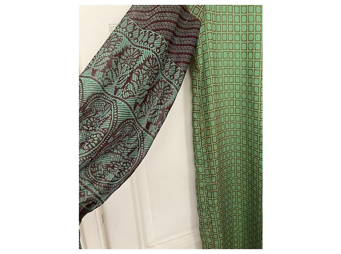 Autre Marque Vestido largo estampado de seda y viscosa - vista 5