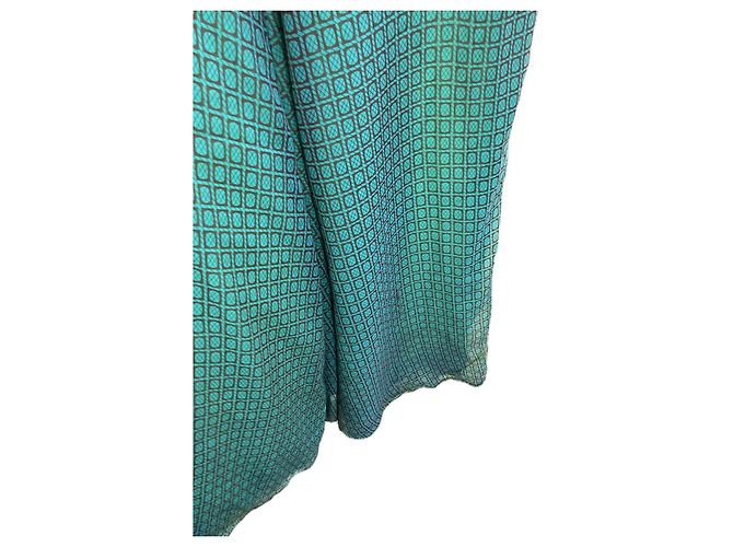 Autre Marque Vestido largo estampado de seda y viscosa - vista 7