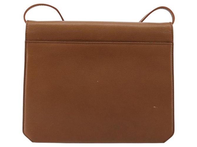 Autre Marque SAINT LAURENT Shoulder Bag Leather Brown Gold Auth bs35517 - Jerrillo - vista 2
