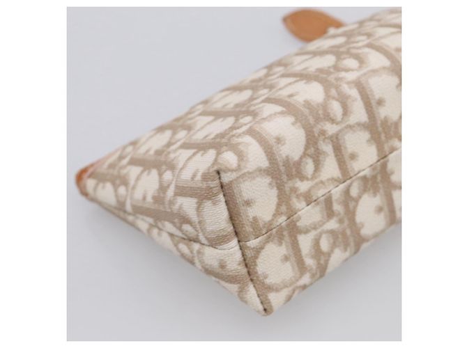 Christian Dior Romantic Pouch PVC Beige Silver Auth 211275V - Jerrillo - vista 11