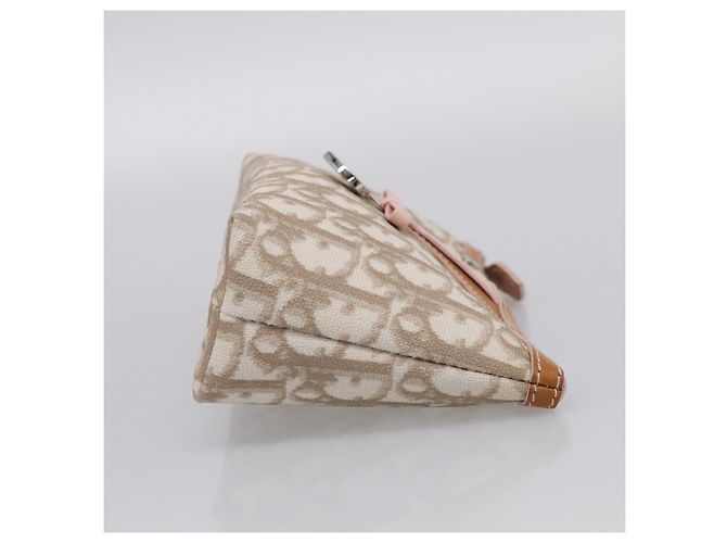 Christian Dior Romantic Pouch PVC Beige Silver Auth 211275V - Jerrillo - vista 5