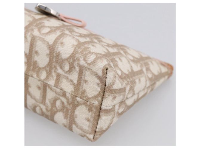 Christian Dior Romantic Pouch PVC Beige Silver Auth 211275V - Jerrillo - vista 8