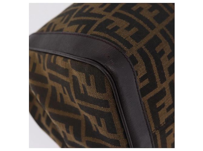 FENDI Zucca Canvas Shoulder Bag Black Brown Auth 212096SAV - Jerrillo - vista 15