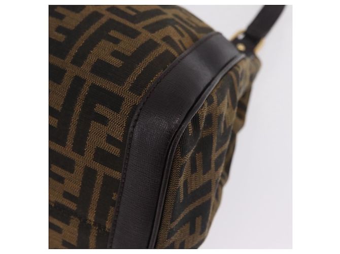 FENDI Zucca Canvas Shoulder Bag Black Brown Auth 212096SAV - Jerrillo - vista 16