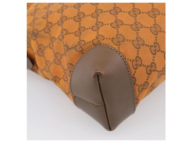 GUCCI GG Canvas Shoulder Bag Orange Gold Tone 337598 Auth BA16781 - Jerrillo - vista 12