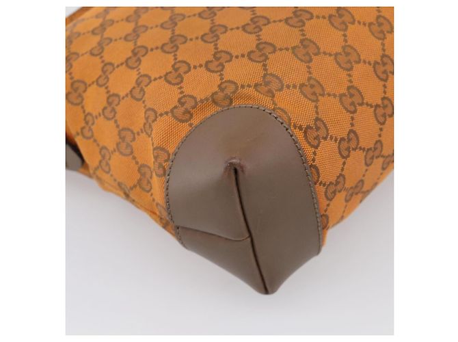 GUCCI GG Canvas Shoulder Bag Orange Gold Tone 337598 Auth BA16781 - Jerrillo - vista 14
