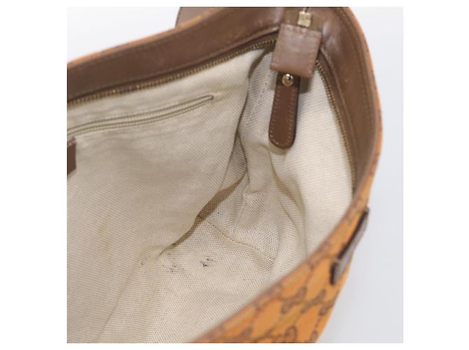 GUCCI GG Canvas Shoulder Bag Orange Gold Tone 337598 Auth BA16781 - Jerrillo - vista 19