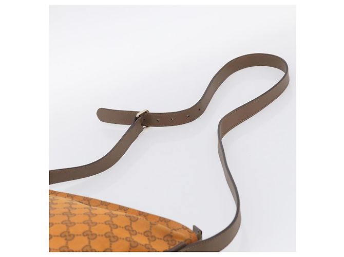 GUCCI GG Canvas Shoulder Bag Orange Gold Tone 337598 Auth BA16781 - Jerrillo - vista 8