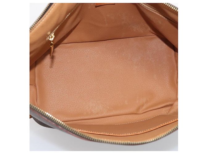 Céline CELINE Sac à épaule en toile Macadam PVC Cuir Marron Or Auth ka6930 - Jerrillo - vue 18