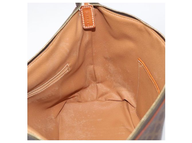 Céline CELINE Sac à épaule en toile Macadam PVC Cuir Marron Or Auth ka6930 - Jerrillo - vue 19