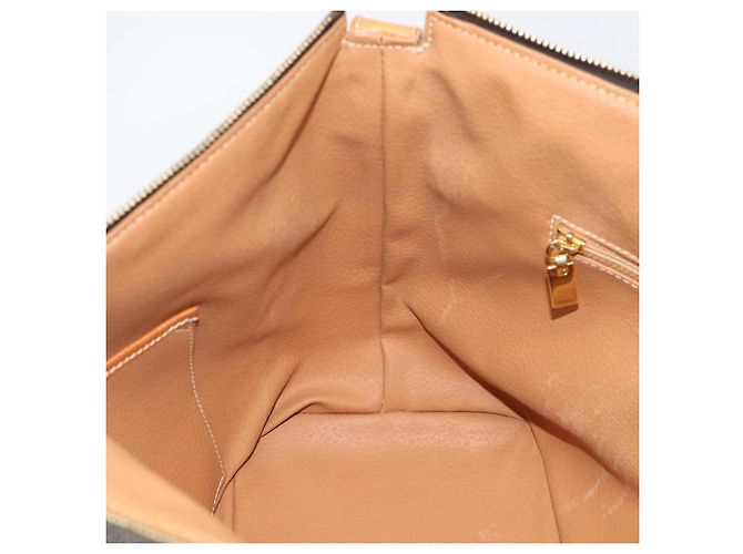 Céline CELINE Sac à épaule en toile Macadam PVC Cuir Marron Or Auth ka6930 - Jerrillo - vue 20