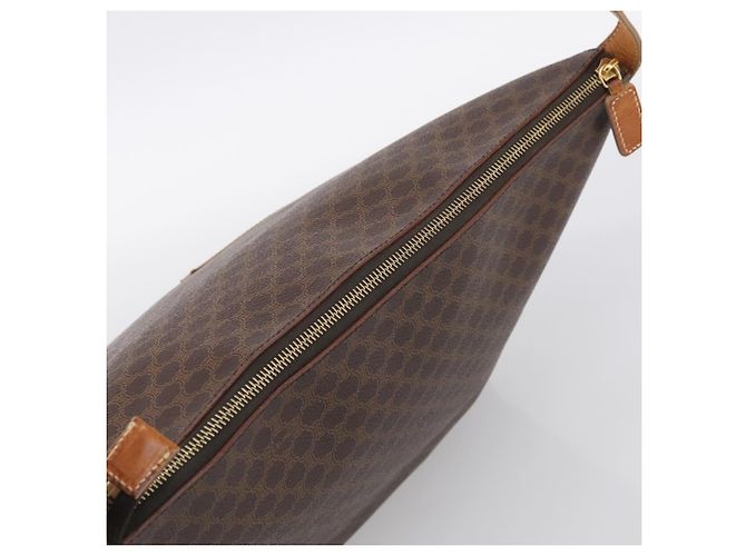 Céline CELINE Sac à épaule en toile Macadam PVC Cuir Marron Or Auth ka6930 - Jerrillo - vue 6