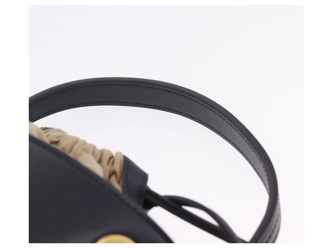 Chloé Bolsa Chloe em couro azul marinho e dourado Auth 213323A - Jerrillo - vista 14