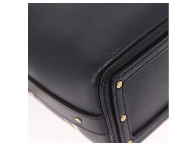 Chloé Bolsa Chloe em couro azul marinho e dourado Auth 213323A - Jerrillo - vista 17