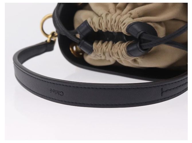 Chloé Bolsa Chloe em couro azul marinho e dourado Auth 213323A - Jerrillo - vista 7