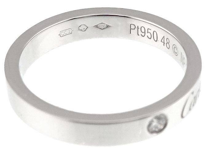 Cartier C de #48 Ring aus Platin - Ansicht 3