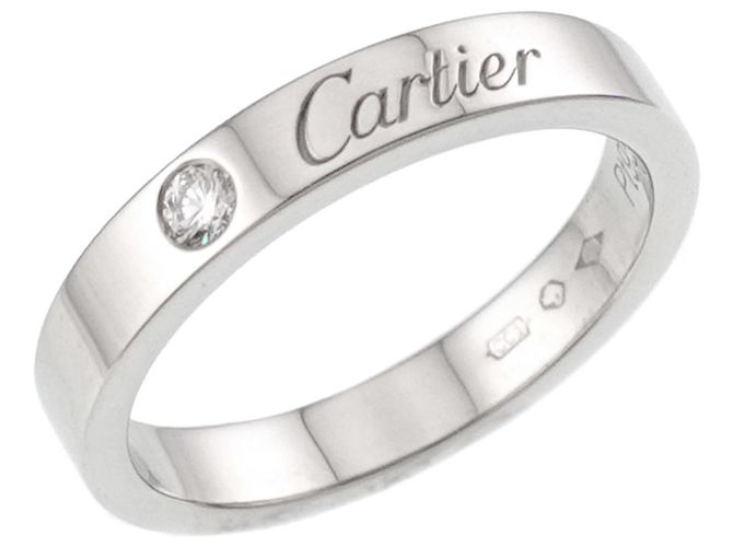 Cartier C de #48 Ring aus Platin - Ansicht 5