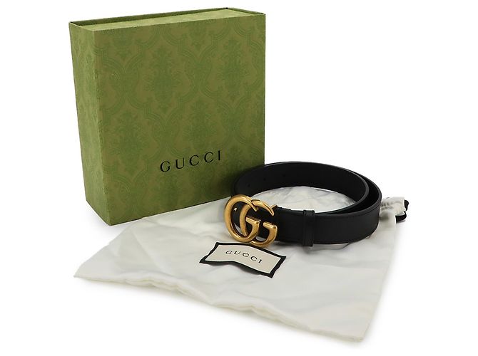 Ceinture en cuir Gucci GG Marmont - vue 2