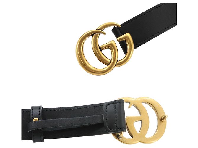 Ceinture en cuir Gucci GG Marmont - vue 5