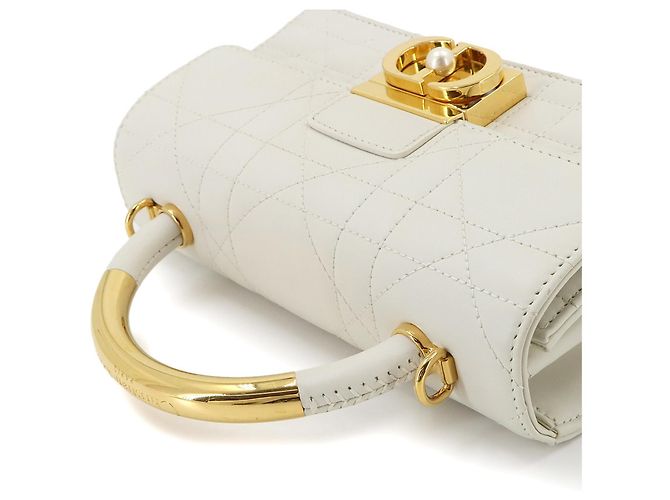Borsa Christian Dior Ange Mini Micro Cannage - vista 5