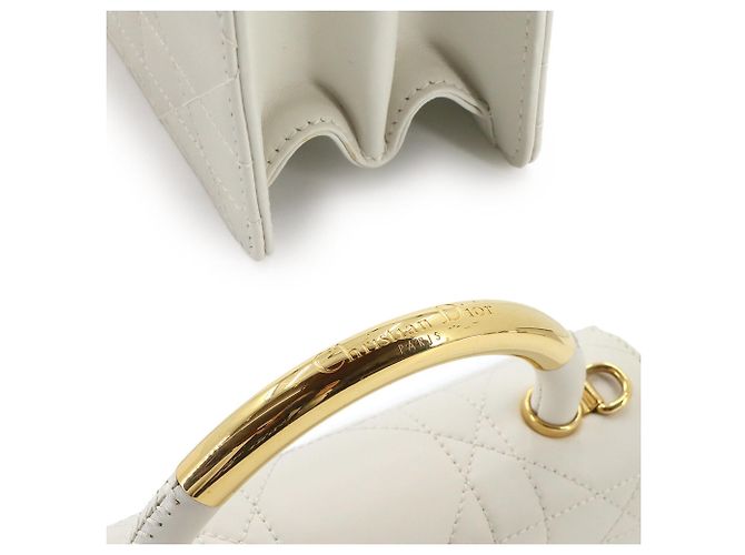 Borsa Christian Dior Ange Mini Micro Cannage - vista 7