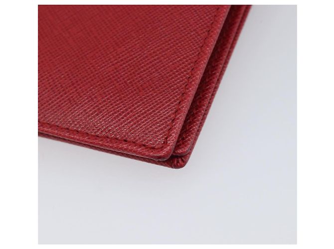 PRADA Bifold Wallet Saffiano leather Red Gold Auth am12983V - Jerrillo - vista 15
