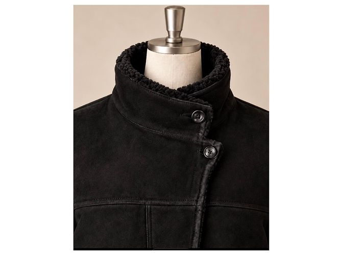 Giacca in shearling Isabel Marant "Acacina" Black - vista 3
