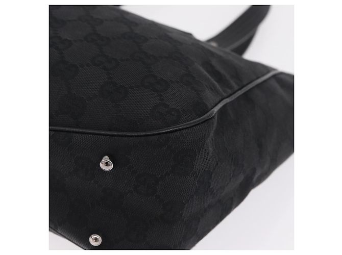 GUCCI GG Canvas Tote Bag Black Silver 113019 Auth 210930A - Jerrillo - vista 14