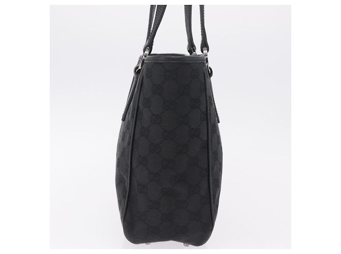 GUCCI GG Canvas Tote Bag Black Silver 113019 Auth 210930A - Jerrillo - vista 4