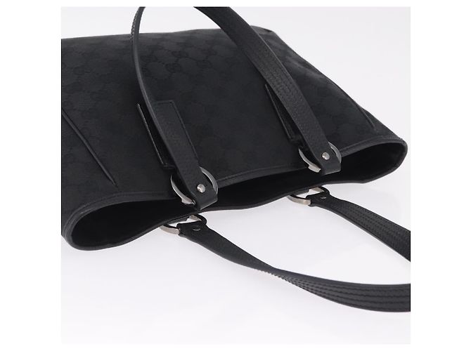 GUCCI GG Canvas Tote Bag Black Silver 113019 Auth 210930A - Jerrillo - vista 6