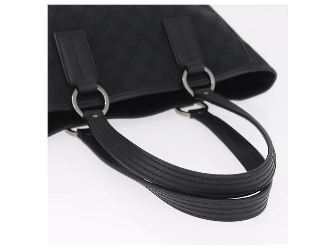 GUCCI GG Canvas Tote Bag Black Silver 113019 Auth 210930A - Jerrillo - vista 7