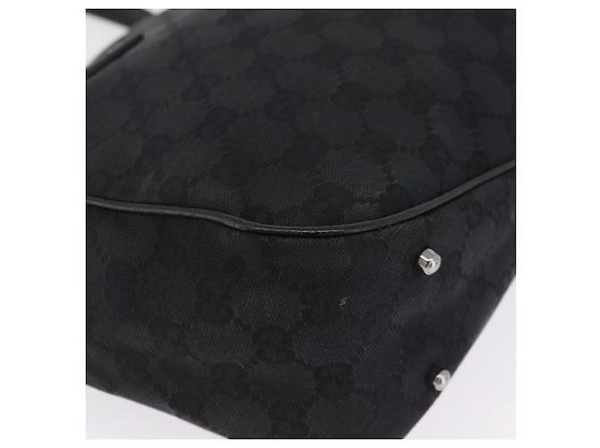 GUCCI GG Canvas Tote Bag Black Silver 113019 Auth 210930A - Jerrillo - vista 9