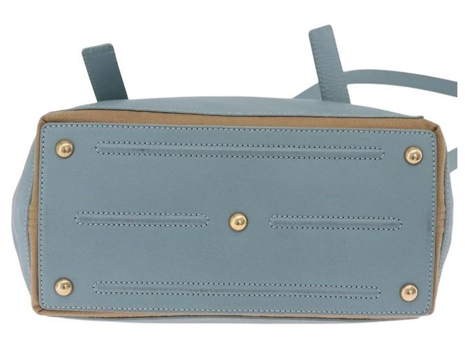 Autre Marque Saint Laurent Muse To Hand Bag Leather 2way Light Blue Gold 283731 Auth 211010V - Jerrillo - vista 14
