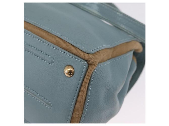 Autre Marque Saint Laurent Muse To Hand Bag Leather 2way Light Blue Gold 283731 Auth 211010V - Jerrillo - vista 18