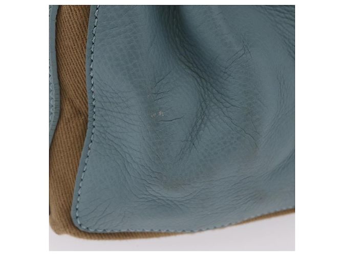 Autre Marque Saint Laurent Muse To Hand Bag Leather 2way Light Blue Gold 283731 Auth 211010V - Jerrillo - vista 6