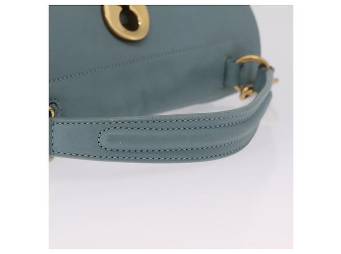 Autre Marque Saint Laurent Muse To Hand Bag Leather 2way Light Blue Gold 283731 Auth 211010V - Jerrillo - vista 8
