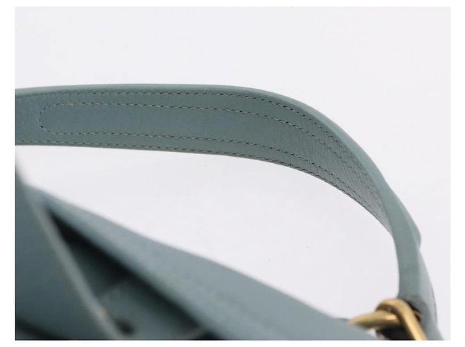 Autre Marque Saint Laurent Muse To Hand Bag Leather 2way Light Blue Gold 283731 Auth 211010V - Jerrillo - vista 9
