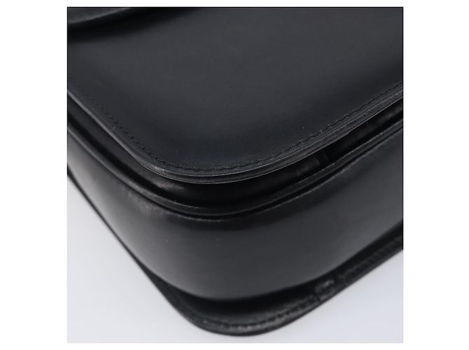 Céline CELINE Horse Carriage Shoulder Bag Leather Black Gold Auth mr3168 - Jerrillo - vista 11
