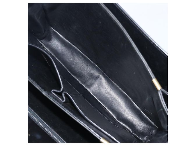 Céline CELINE Horse Carriage Shoulder Bag Leather Black Gold Auth mr3168 - Jerrillo - vista 19