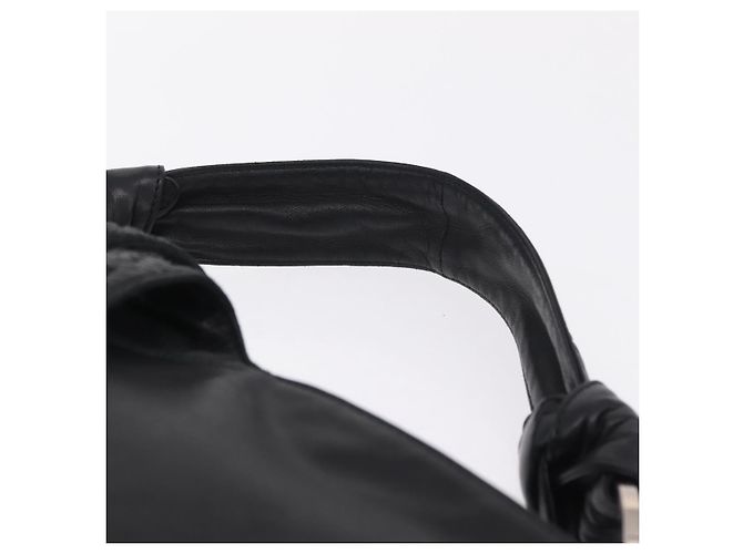 LOEWE Schultertasche Leder Schwarz Silber Auth 210669A - Jerrillo - Ansicht 14