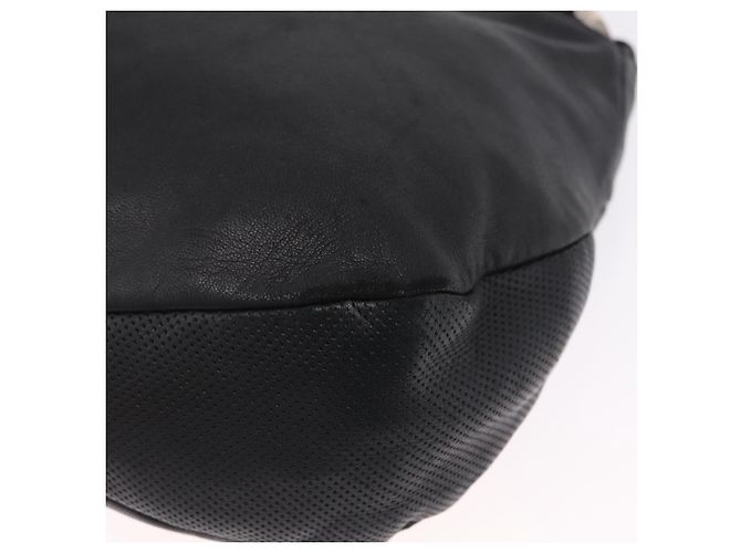 LOEWE Schultertasche Leder Schwarz Silber Auth 210669A - Jerrillo - Ansicht 15